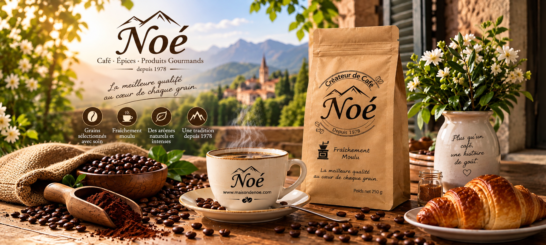 Cafés-épices-produits gourmands